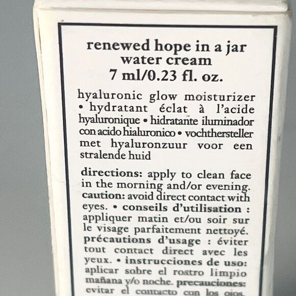 Philosophy Renewed Hope in a Jar Water Cream Moisturizer Travel .23fl oz 7ml New - Picture 4 of 6